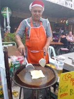 Thai pancake. Similar to a crepe.